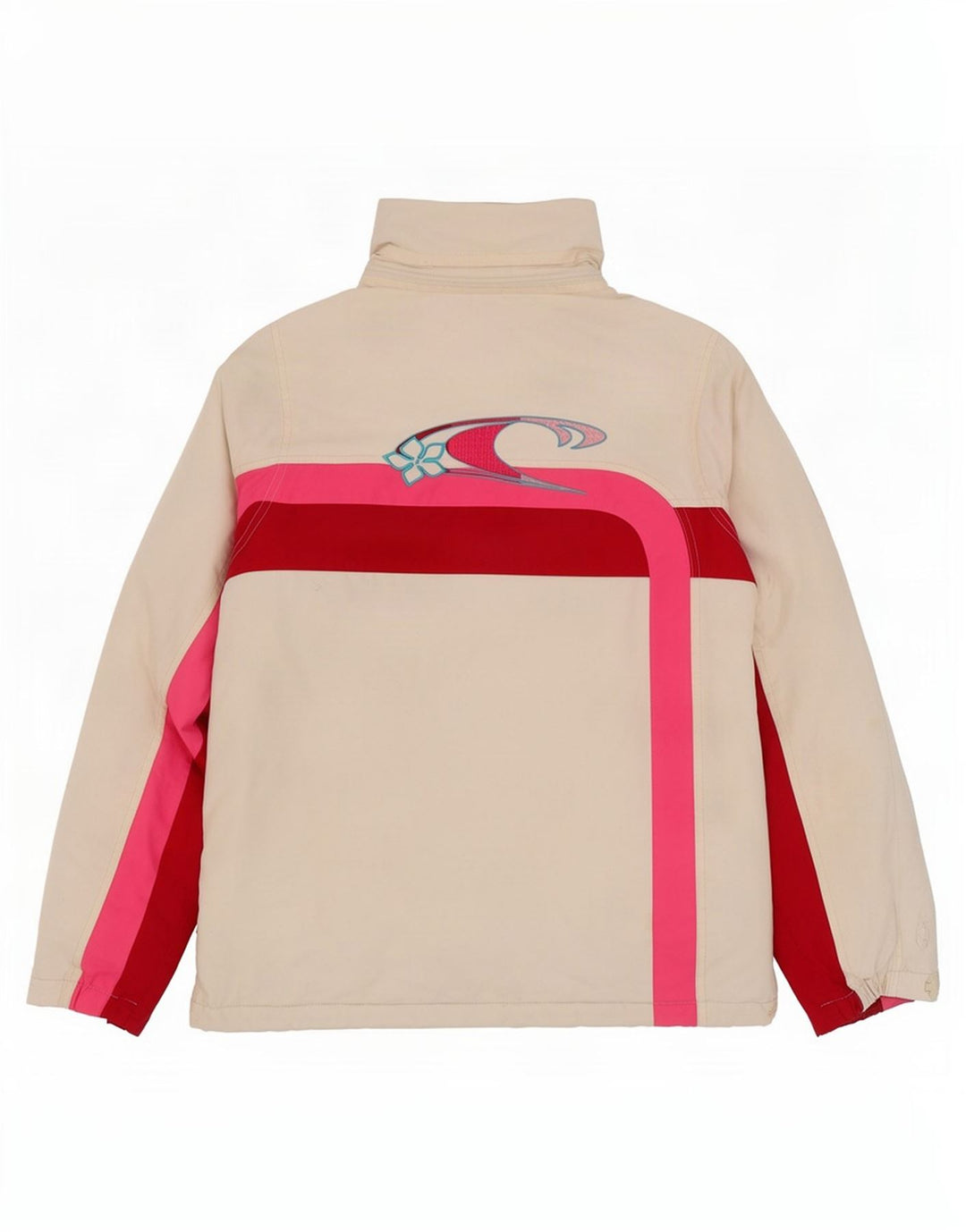 O'Neill Veste coupe-vent pour femme UK 10 Small Blanc Colorblock Polyester
