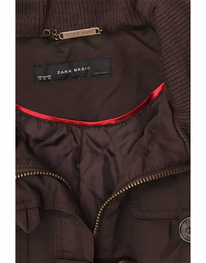 Zara Manteau Femme UK 12 Marron Moyen