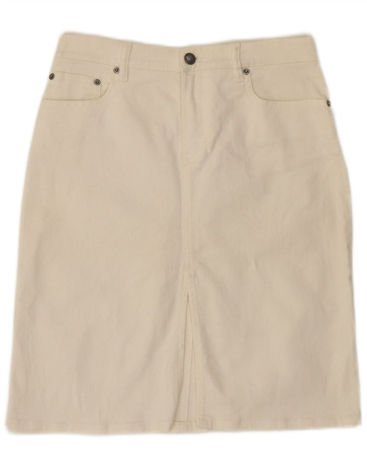 Marlboro Classics Jupe en jean pour femme IT 42 Medium W28 Coton blanc
