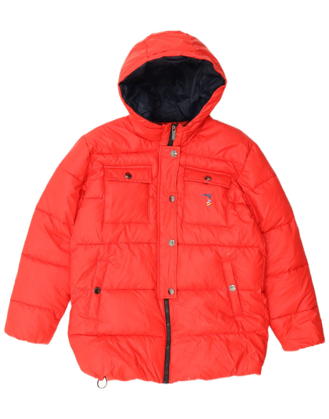Trussardi Veste matelassée à capuche graphique garçon 11-12 ans rouge polyester