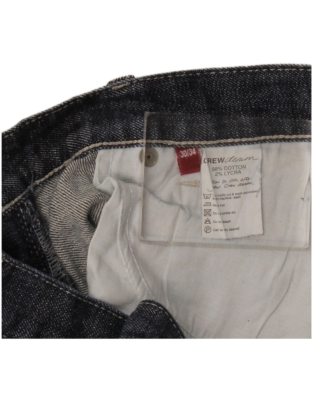 Crew Clothing Jean Bootcut Femme W30 L34 Bleu Marine Coton
