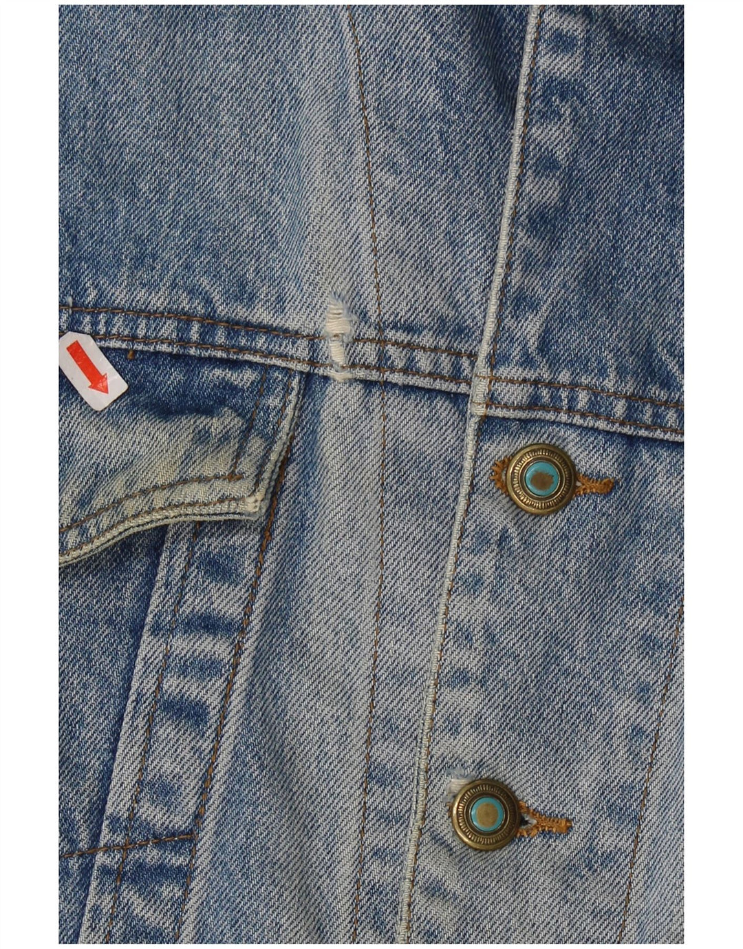 JEP'S Veste en jean surdimensionnée pour femme UK 10 Petit coton bleu