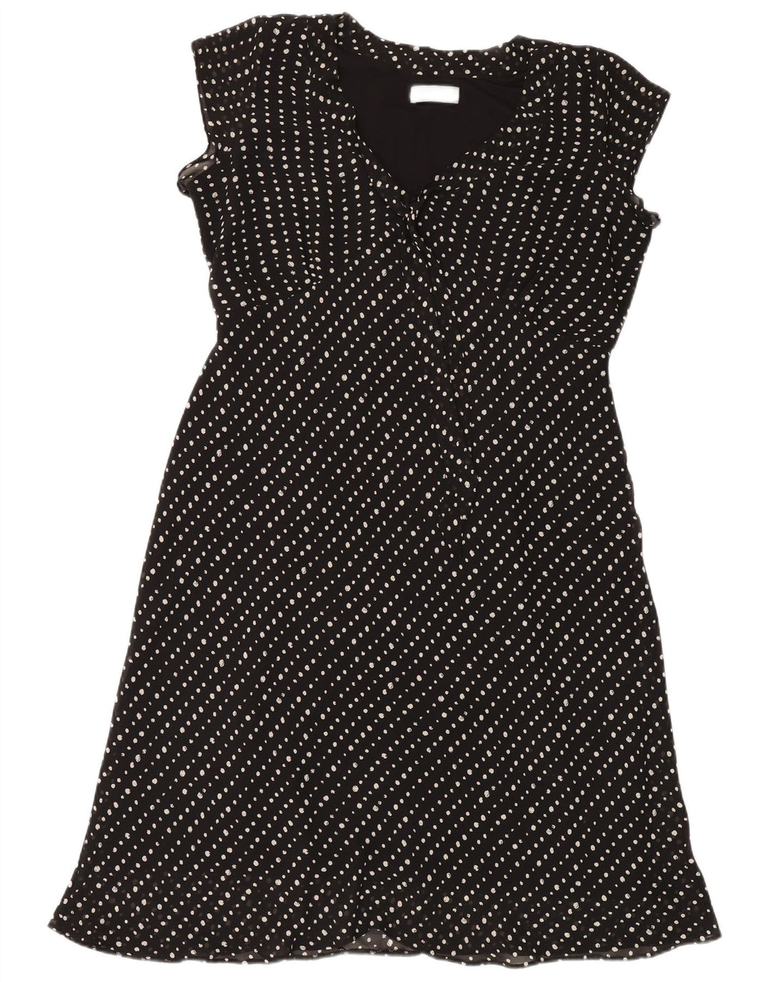 Wallis Robe trapèze pour femme UK 20 2XL Noir à pois en polyester