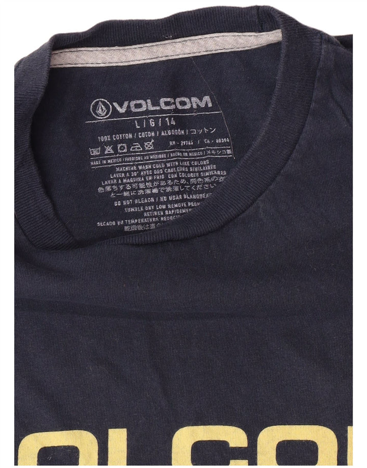 VOLCOM T-Shirt Graphique Homme Grand Bleu Marine Coton