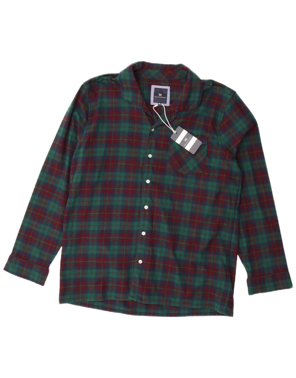 Crew Clothing Chemise en flanelle pour homme XL en coton à carreaux multicolores
