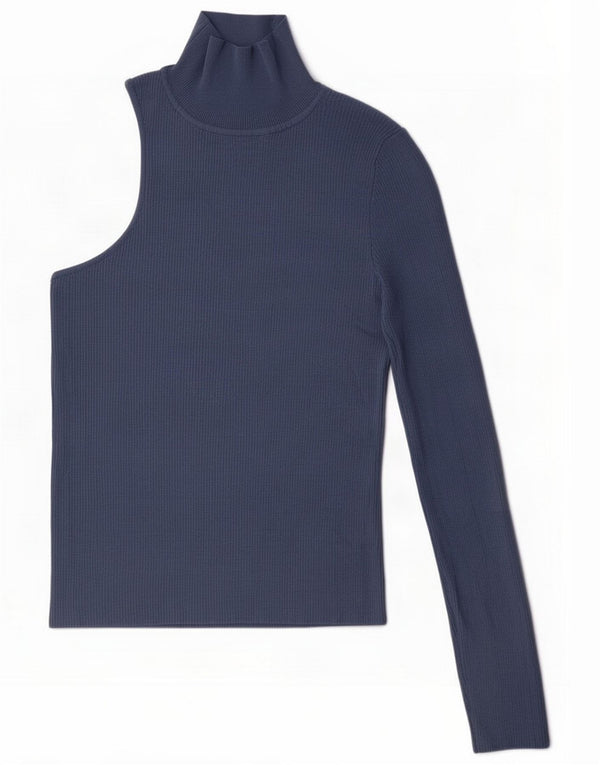 Zara Haut asymétrique pour femme UK 14 Large Bleu