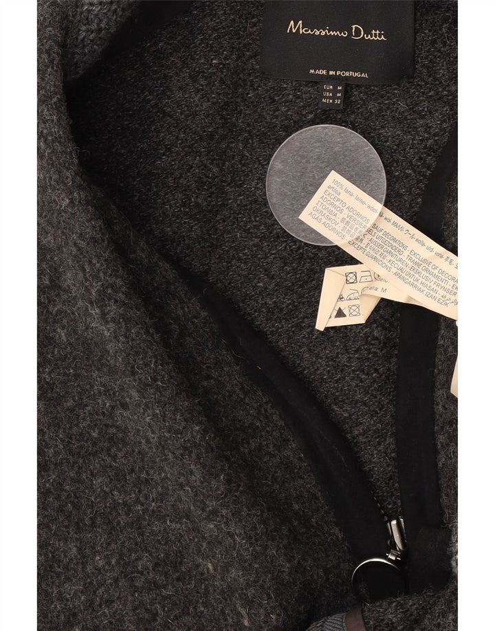Massimo Dutti Pull cardigan surdimensionné pour femme UK 14 Gris moyen