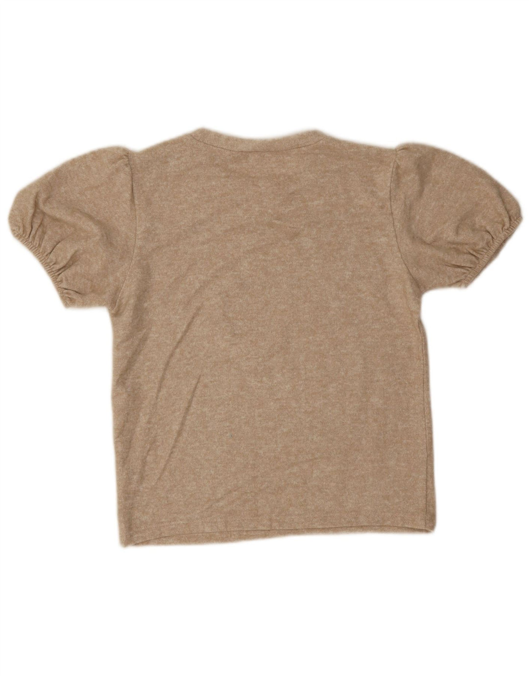 Zara Femme Chemisier Top UK 12 Beige Moyen