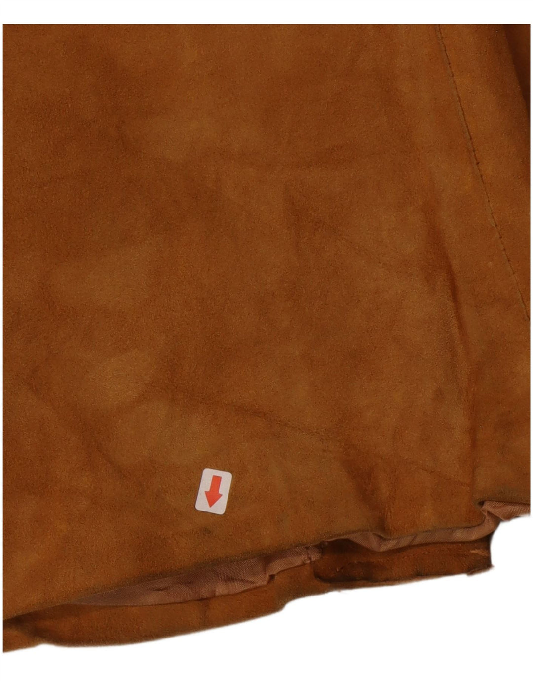 Vintage Femme 3 Boutons Blazer En Daim Veste UK 14 Cuir Marron Moyen