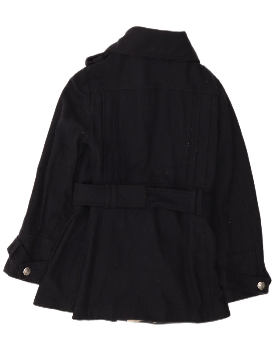 Topshop Manteau Femme UK 44 Laine Bleu Marine Moyen