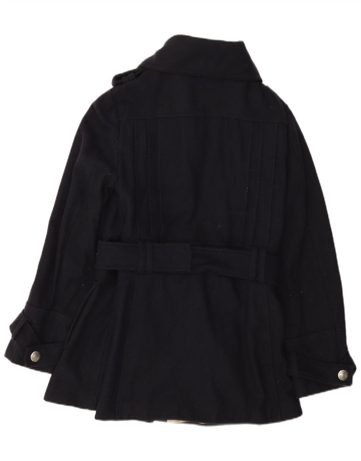 Topshop Manteau Femme UK 44 Laine Bleu Marine Moyen