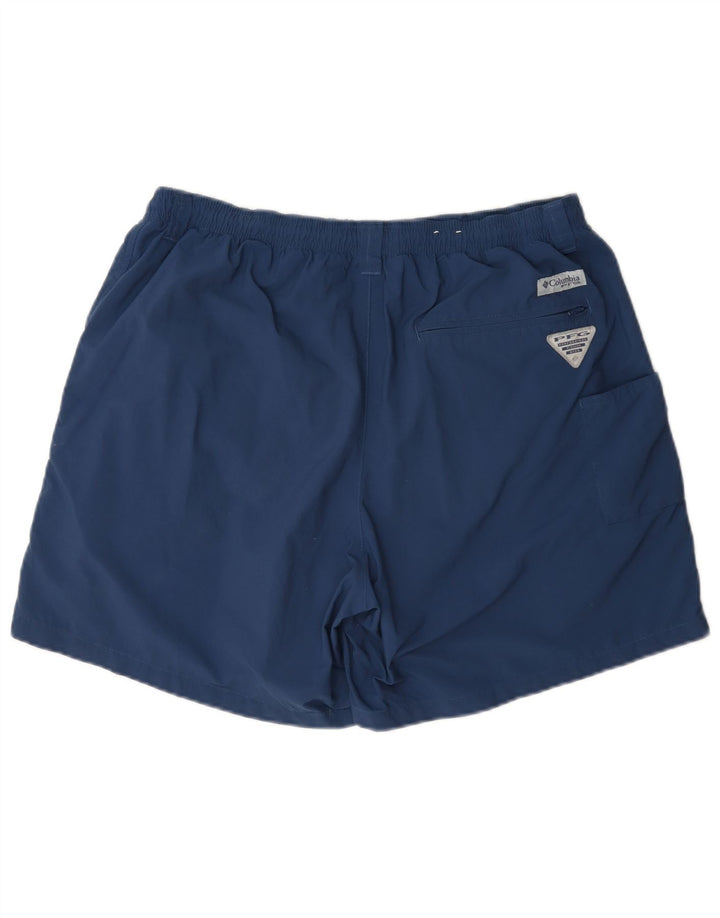 Columbia Short Cargo Sport Homme Bleu Marine Moyen Nylon