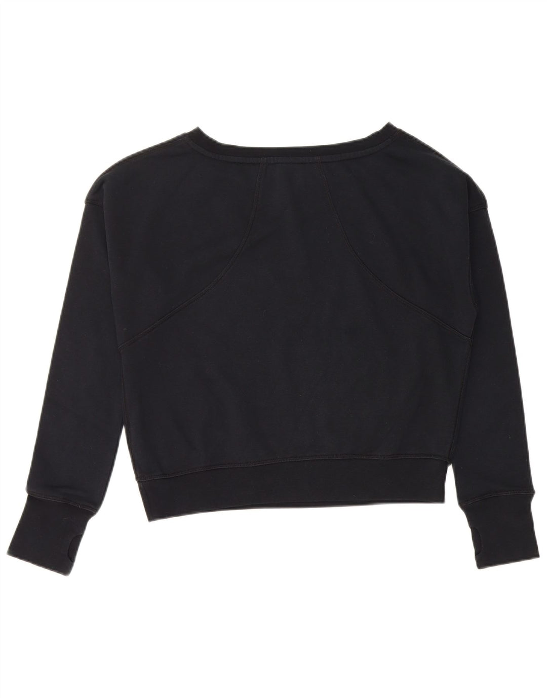 NIKE Sweat-shirt court graphique pour fille 13-14 ans XL Noir Coton