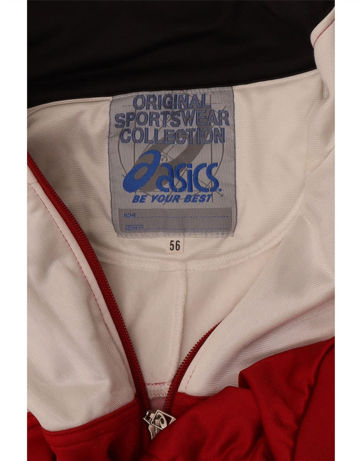 Asics Veste de Survêtement Graphique Homme IT 56 XL Rouge Colorblock