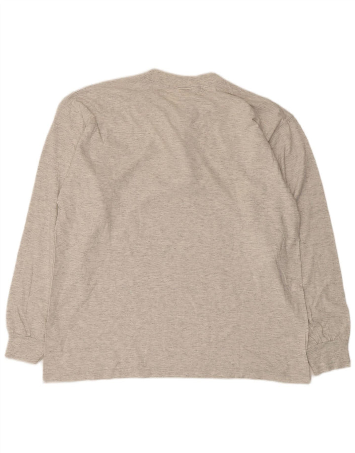 Champion Haut Homme Manches Longues XL Gris Moucheté Coton