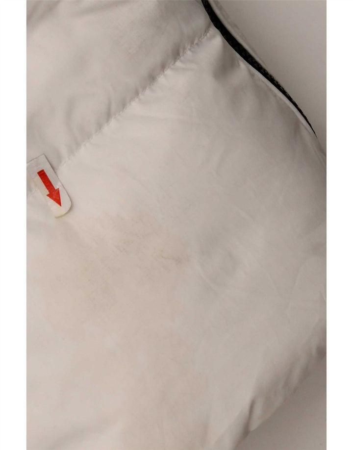 Tommy Hilfiger Veste matelassée à capuche pour homme UK 38 Medium Blanc Polyester
