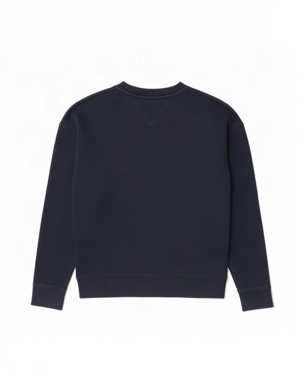 Tommy Hilfiger Sweat-shirt surdimensionné pour femme UK 6 XS Bleu marine Coton