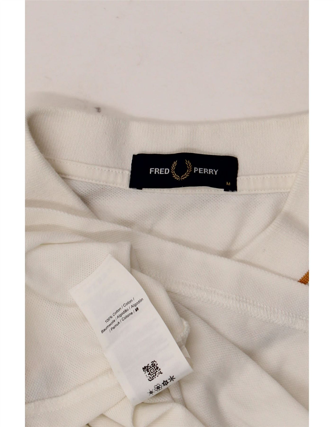 Fred Perry Polo Homme Blanc Moyen Coton