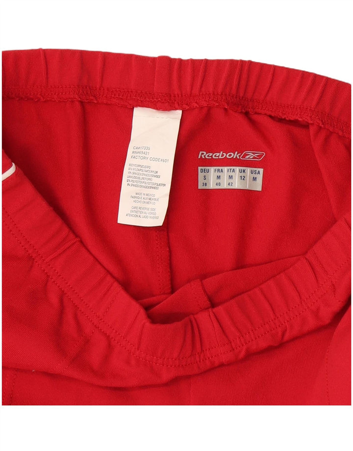 Reebok Pantalon De Survêtement Femme UK 42 Medium Rouge Nylon