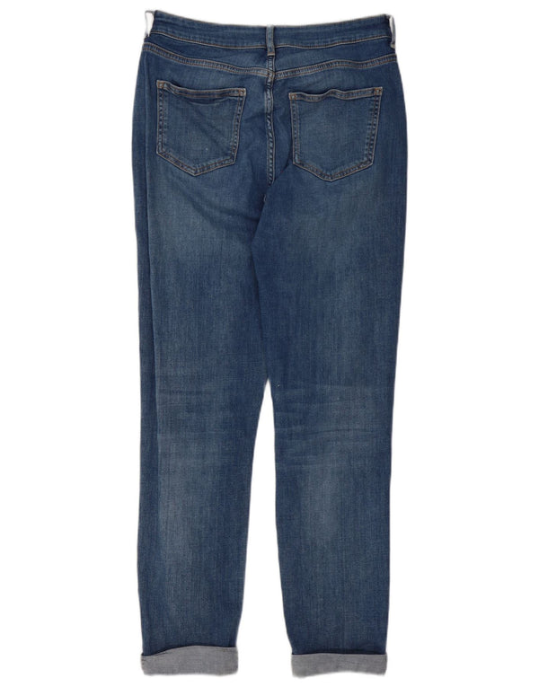 M&Co Jean slim vieilli pour femme UK 12 Medium W28 L28 Bleu