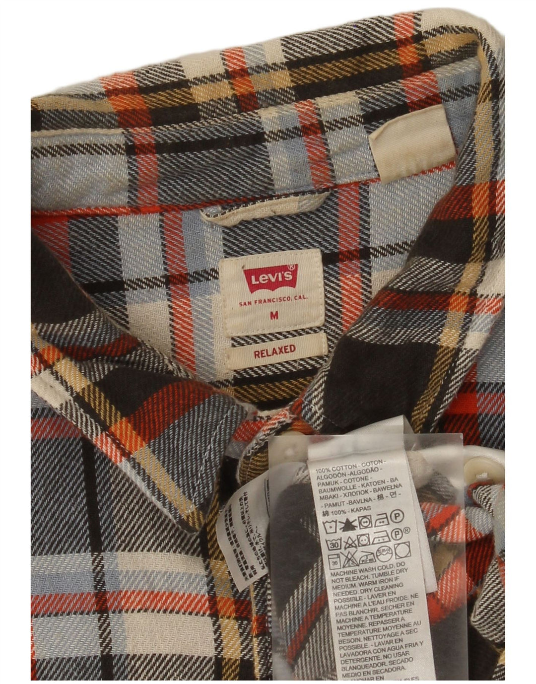 Levi's Chemise Relaxed Flannel Homme Multicolore Check Cotton
