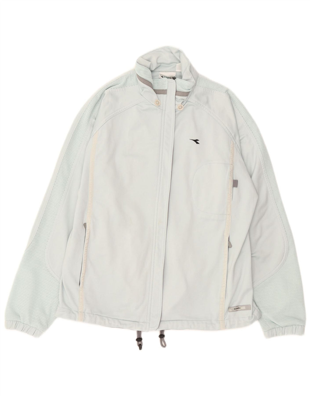Diadora Veste de survêtement pour femme UK 36 Small Bleu Polyester