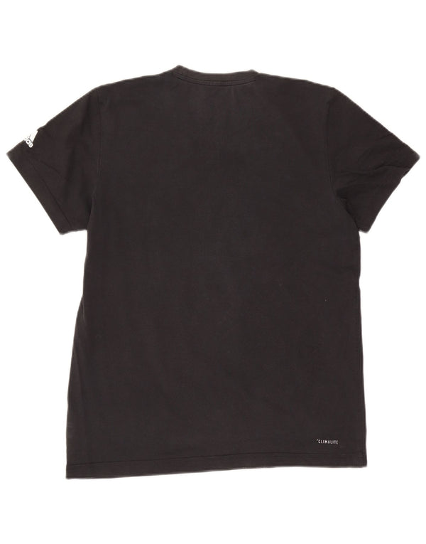 Adidas Hommes Climalite Graphic T-Shirt Haut Noir Moyen Coton