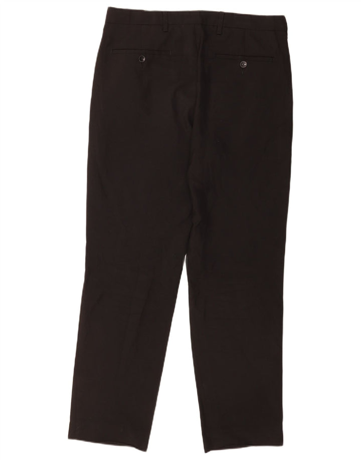 Marks & Spencer Pantalon Chino Coupe Regular Homme W32 L31 Noir Polyester