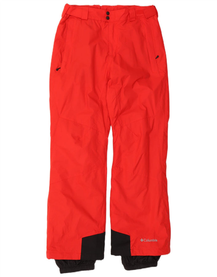 Columbia Pantalon de Ski Omni-Shield Homme Rouge Moyen Nylon Colorblock