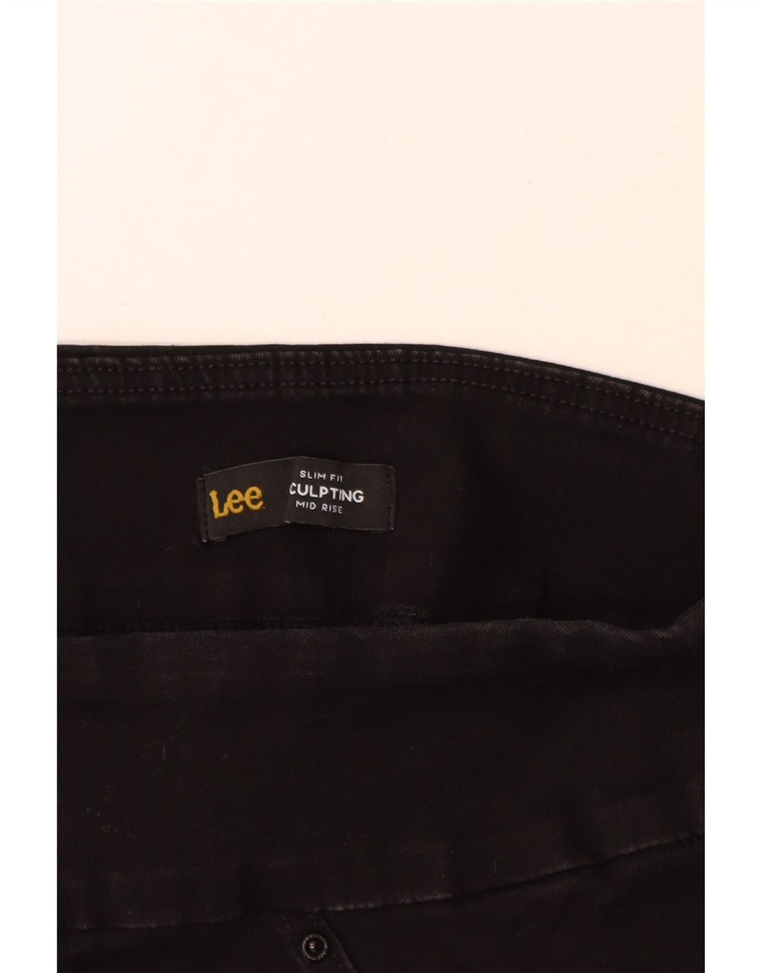 Lee Bermuda sculptant coupe slim pour femme US 10 Large W30 coton noir