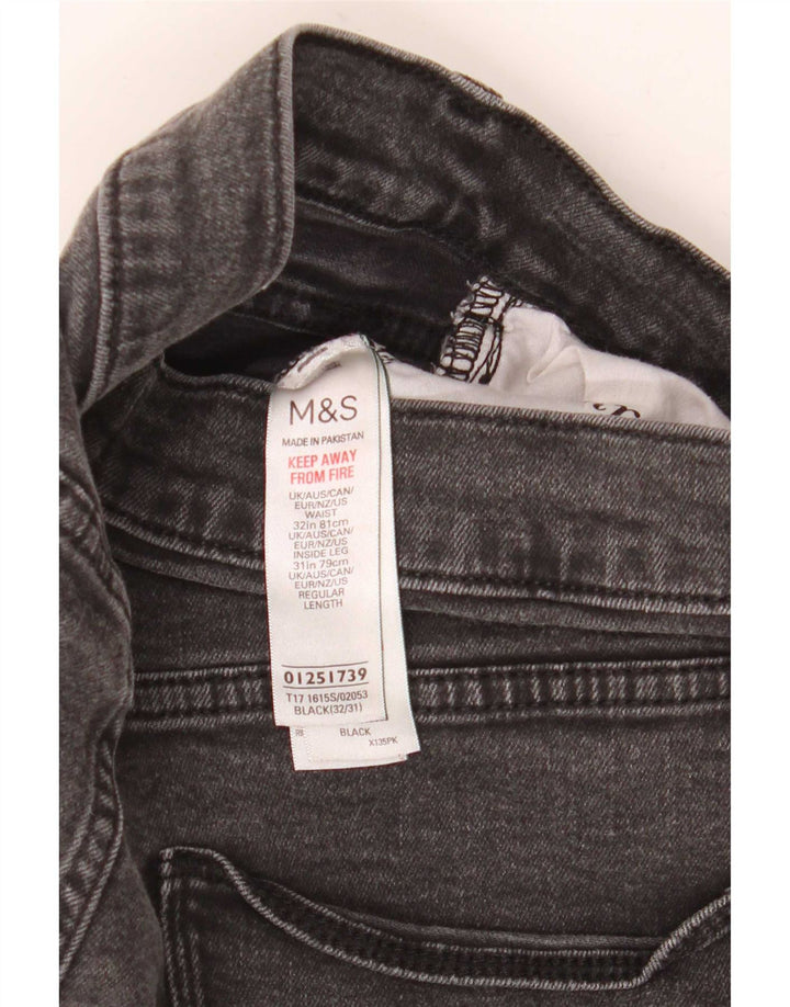 Marks & Spencer Jean Slim Homme W32 L31 Coton Noir