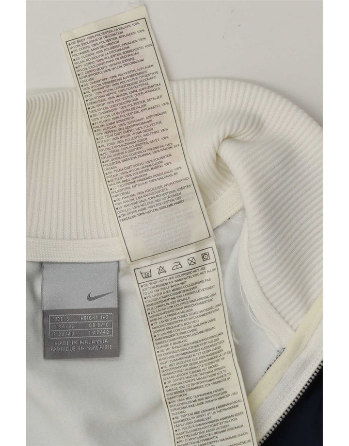 Nike Veste de survêtement graphique pour femme UK 8/10 Small Blanc Colourblock
