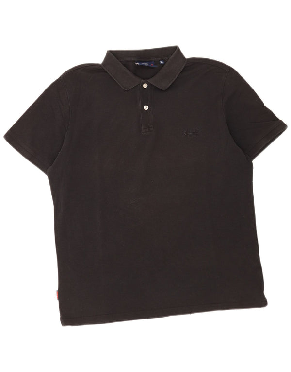 Superdry Polo Homme XL Noir Coton