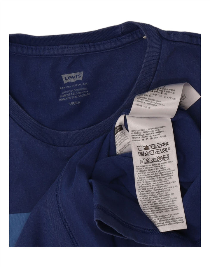 Levi's T-Shirt Graphique Homme Petit Bleu Coton