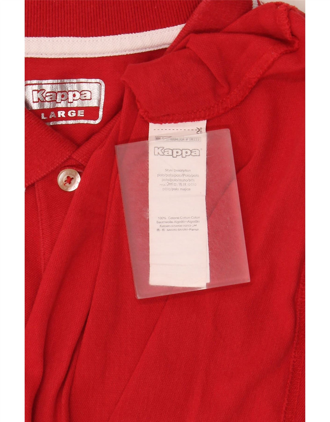 KAPPA Polo Homme Grand Rouge Coton