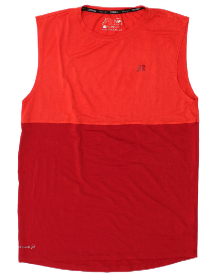 RUSSELL ATHLETIC Débardeur Dri-Power pour homme Petit Rouge Colorblock Polyester