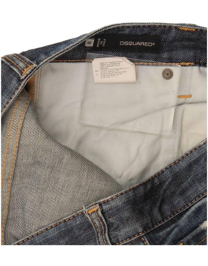 Dsquared2 Jean Slim Femme IT 48 XL W36 L32 Bleu Marine Coton