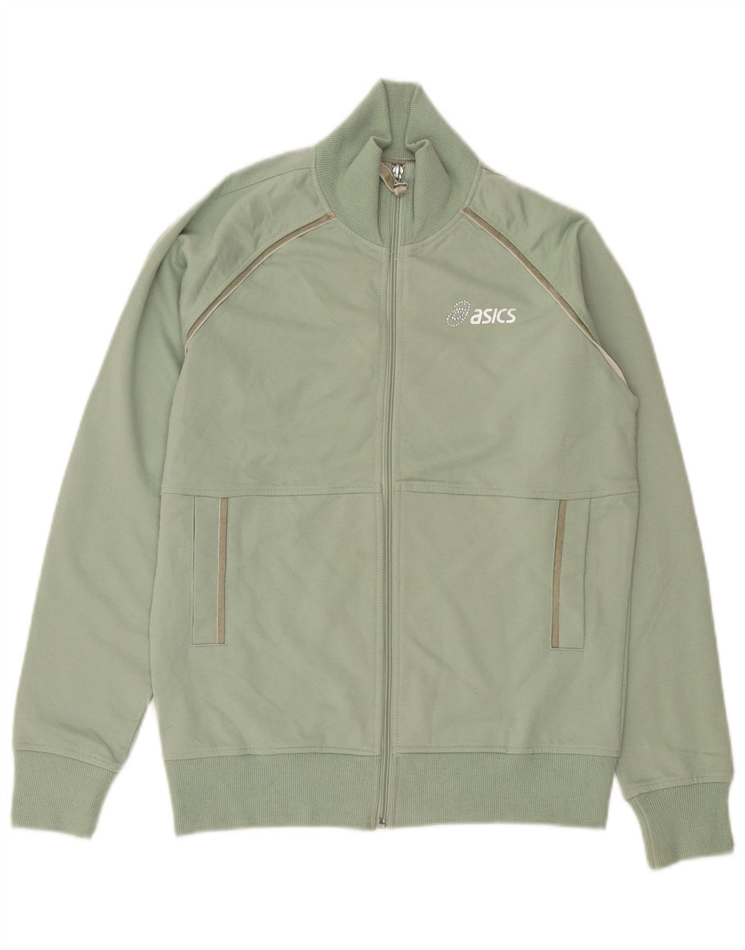 Asics Veste de survêtement pour femme UK 14 Coton vert moyen