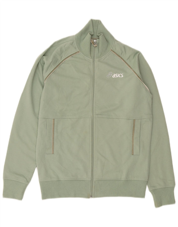 Asics Veste de survêtement pour femme UK 14 Coton vert moyen