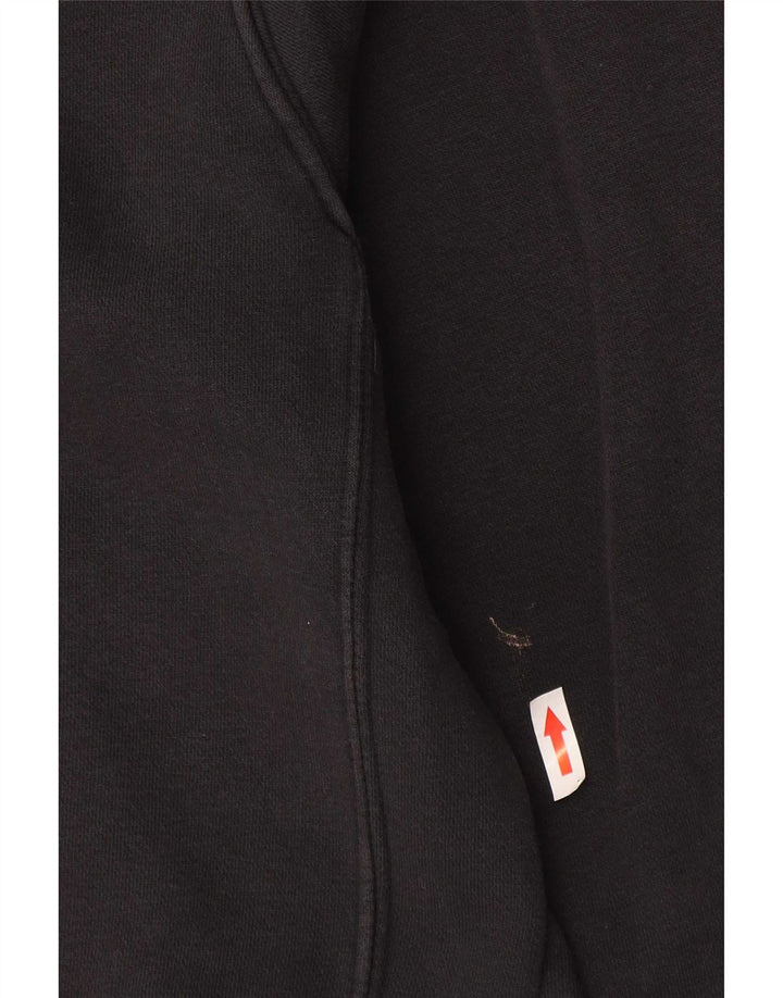NIKE Pull à capuche graphique pour homme en coton noir moyen