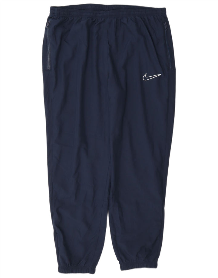 Nike Pantalon de survêtement Dri Fit pour homme XL Bleu marine Polyester