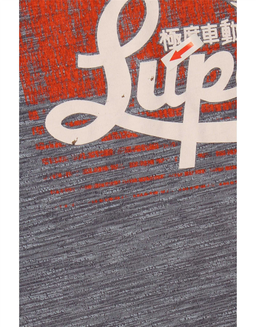 Superdry T-Shirt Graphique Homme Grand Gris Moucheté Polyester