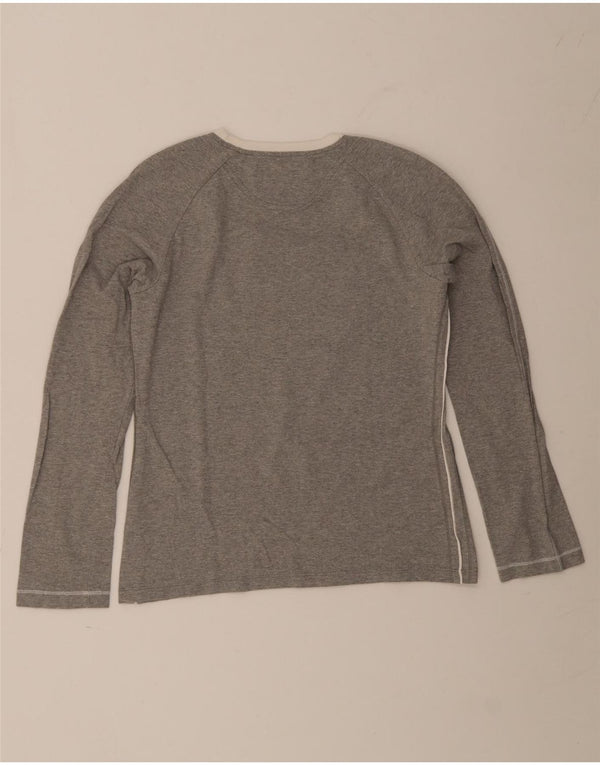 Champion Womens Heritage Classics Graphic Top Manches Longues UK 14 Large Gris