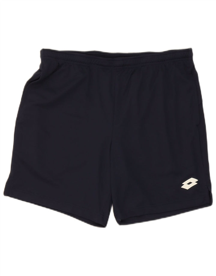 Lotto Short de Sport Homme Grand Bleu Marine Polyester