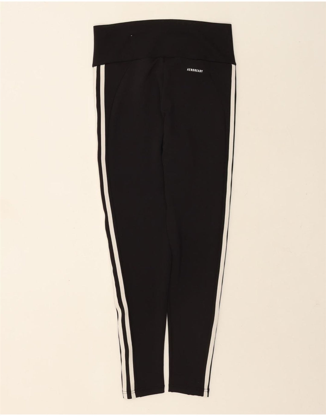 Adidas Femmes Aeroready Leggings UK 12/14 Moyen Noir Polyester