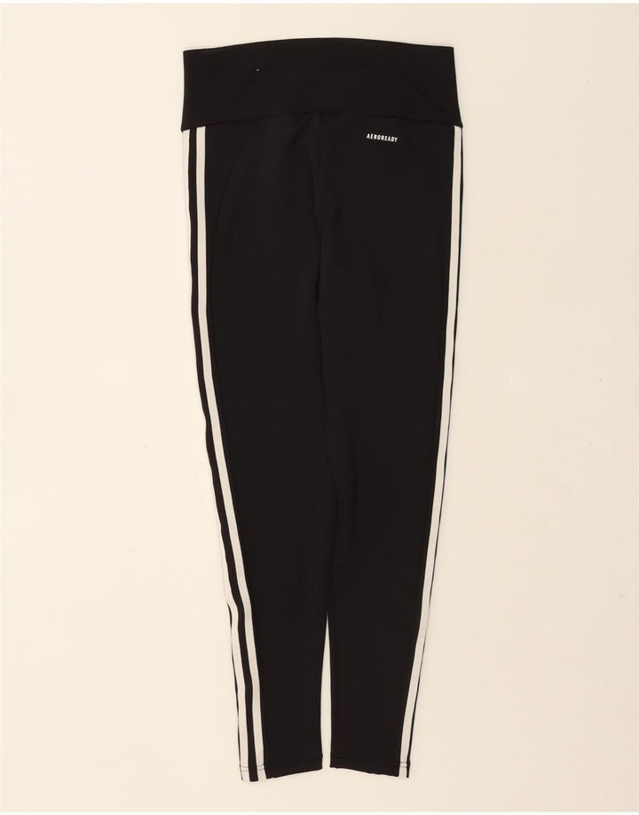 Adidas Femmes Aeroready Leggings UK 12/14 Moyen Noir Polyester