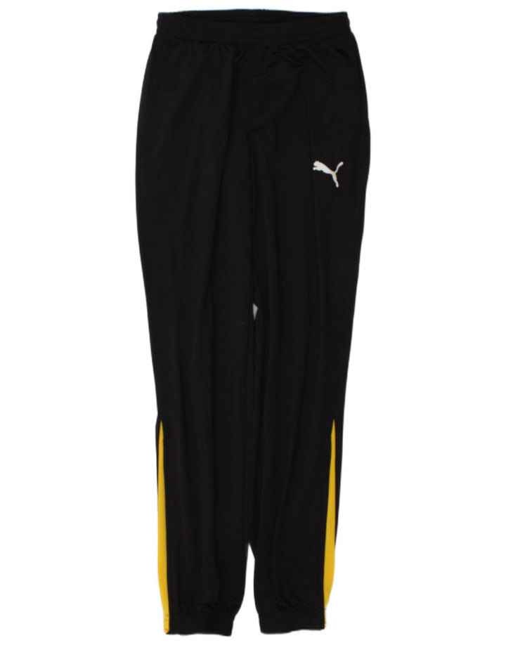 Puma Pantalon de survêtement pour homme Taille S Noir Colorblock Polyester