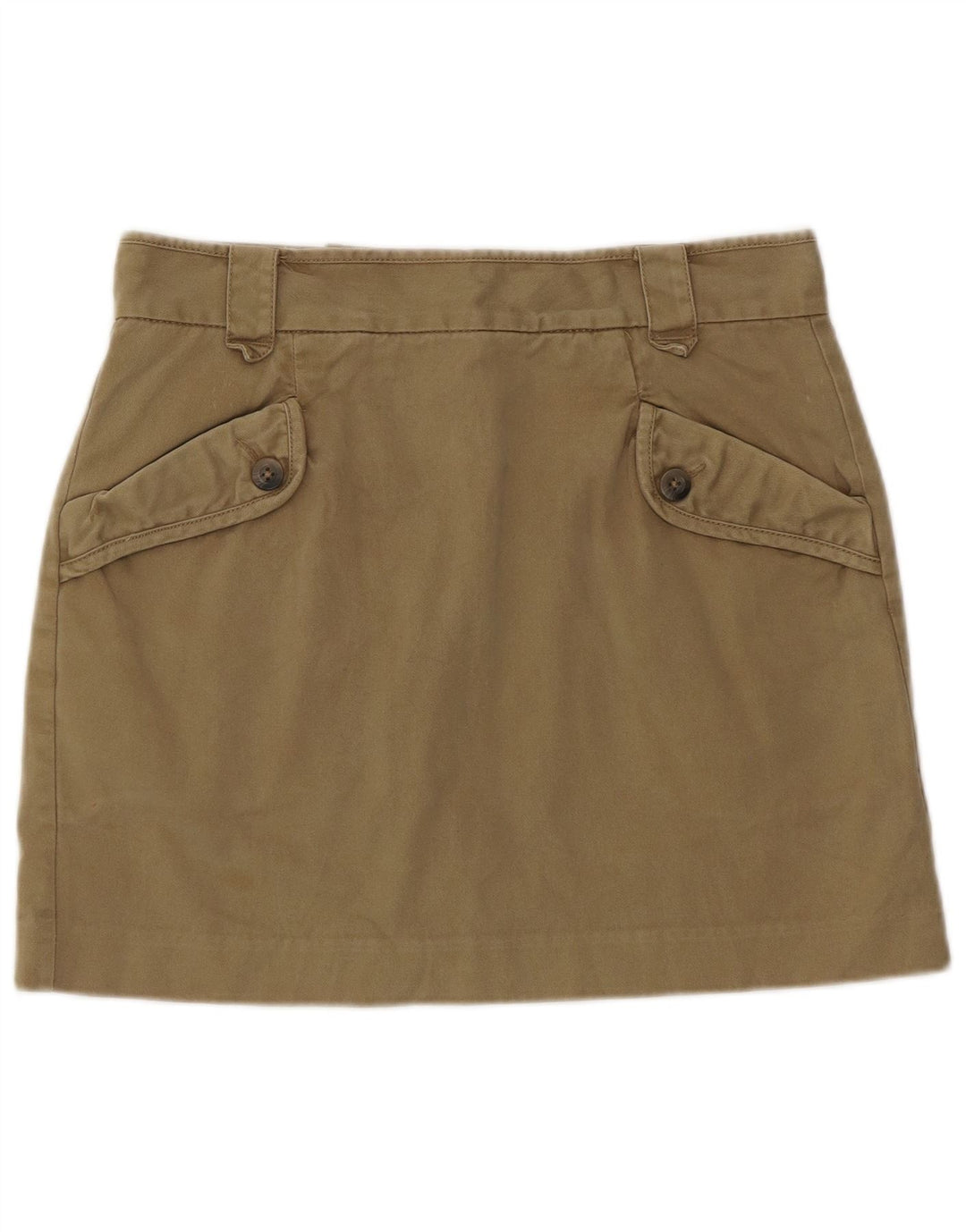 French Connection Mini-jupe pour femme UK 12 Medium W30 Kaki