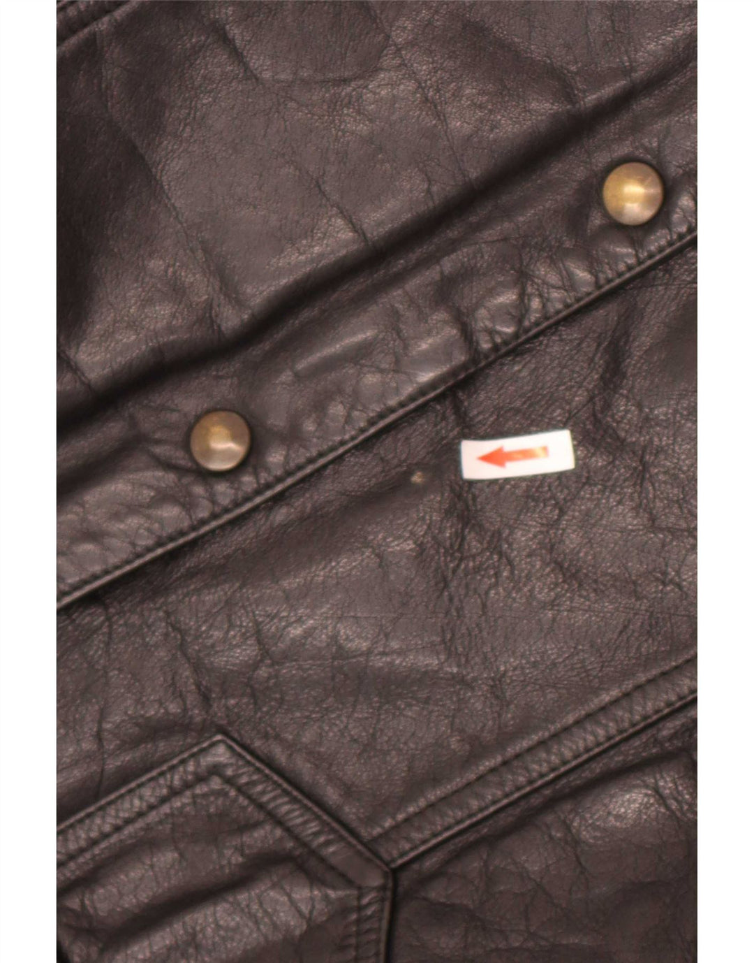 veste en cuir homme vintage UK 40 Grand Noir