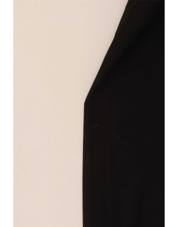 Zara Pantalon Chino Droit Femme EU 40 Medium W30 L34 Noir Polyester